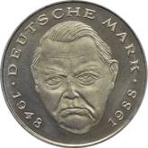 Obverse 2 Mark 1997 G Ludwig Erhard