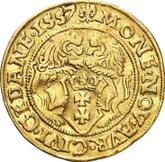 Reverse Ducat 1557 Danzig