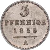 Reverse 3 Pfennig 1855 A