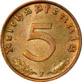 Obverse 5 Reichspfennig 1939 F