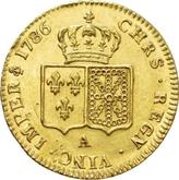 Reverse Double Louis d'Or 1786 A