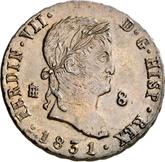 Obverse 8 Maravedís 1831