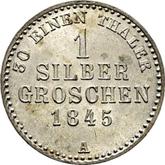Reverse Silber Groschen 1845 A