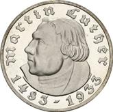 Obverse 5 Reichsmark 1933 A Martin Luther