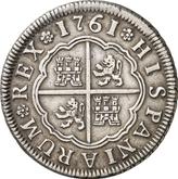 Reverse 2 Reales 1761 S JV