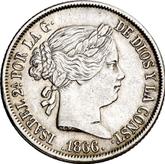 Obverse 40 Céntimos de escudo 1866