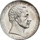 Obverse 2 Thaler 1857 B 50 years of the reign of George William