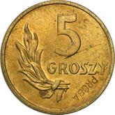 Reverse 5 Groszy 1949 Pattern
