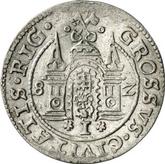 Reverse 1 Grosz 1582 Riga