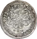 Reverse 6 Groszy (Szostak) 1706 LP Lithuanian