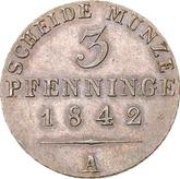 Reverse 3 Pfennig 1842 A