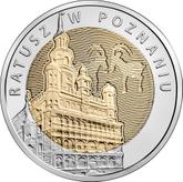 Reverse 5 Zlotych 2015 MW Poznan Town Hall