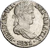 Obverse 1/2 Real 1831 S JB