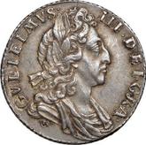 Obverse Sixpence 1700 Third laureate bust