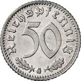 Obverse 50 Reichspfennig 1939 G