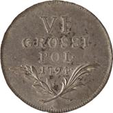 Reverse 6 Groszy 1794 Pattern For the Austrian army