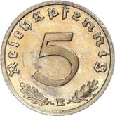 Obverse 5 Reichspfennig 1937 E