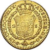 Reverse 2 Escudos 1776 S CF