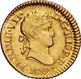 Obverse 1/2 Escudo 1819 L JP