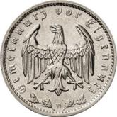 Reverse 1 Reichsmark 1936 D