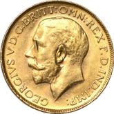 Obverse Sovereign 1922 P