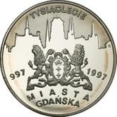 Reverse 20 Zlotych 1996 MW ET 1000 years of Gdansk