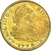 Obverse 2 Escudos 1778 M PJ