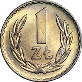 Reverse 1 Zloty 1949
