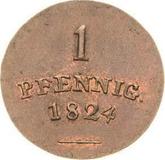 Reverse 1 Pfennig 1824