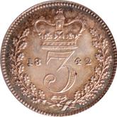 Reverse Threepence 1842