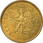 Obverse 5 Groszy 2008 MW