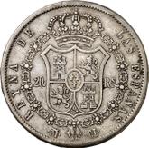 Reverse 20 Reales 1840 M CL