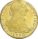 Obverse 4 Escudos 1790 NR JJ