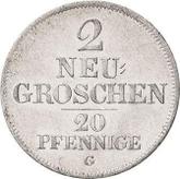 Reverse 2 Neu Groschen 1841 G