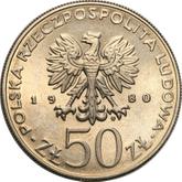 Obverse 50 Zlotych 1980 MW Pattern Casimir I the Restorer