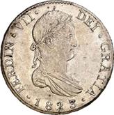 Obverse 8 Reales 1823 M AJ