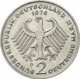 Reverse 2 Mark 1976 D Konrad Adenauer