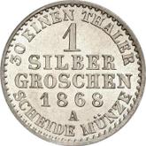 Reverse Silber Groschen 1868 A