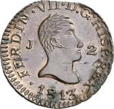 Obverse 2 Maravedís 1813 J