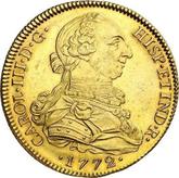 Obverse 8 Escudos 1772 S CF