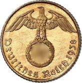 Reverse 5 Reichspfennig 1938 F