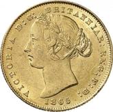 Obverse Sovereign 1865