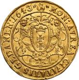 Reverse Ducat 1643 GR Danzig