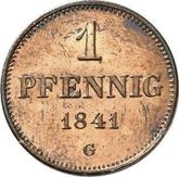 Reverse 1 Pfennig 1841 G