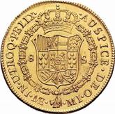 Reverse 8 Escudos 1781 MI