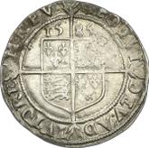 Reverse Sixpence 1585 Sixth issue