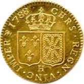 Reverse Louis d'Or 1788 H