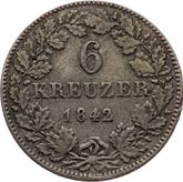 Reverse 6 Kreuzer 1842