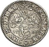 Reverse 6 Groszy (Szostak) 1581 Lithuania