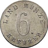 Reverse 6 Kreuzer 1833